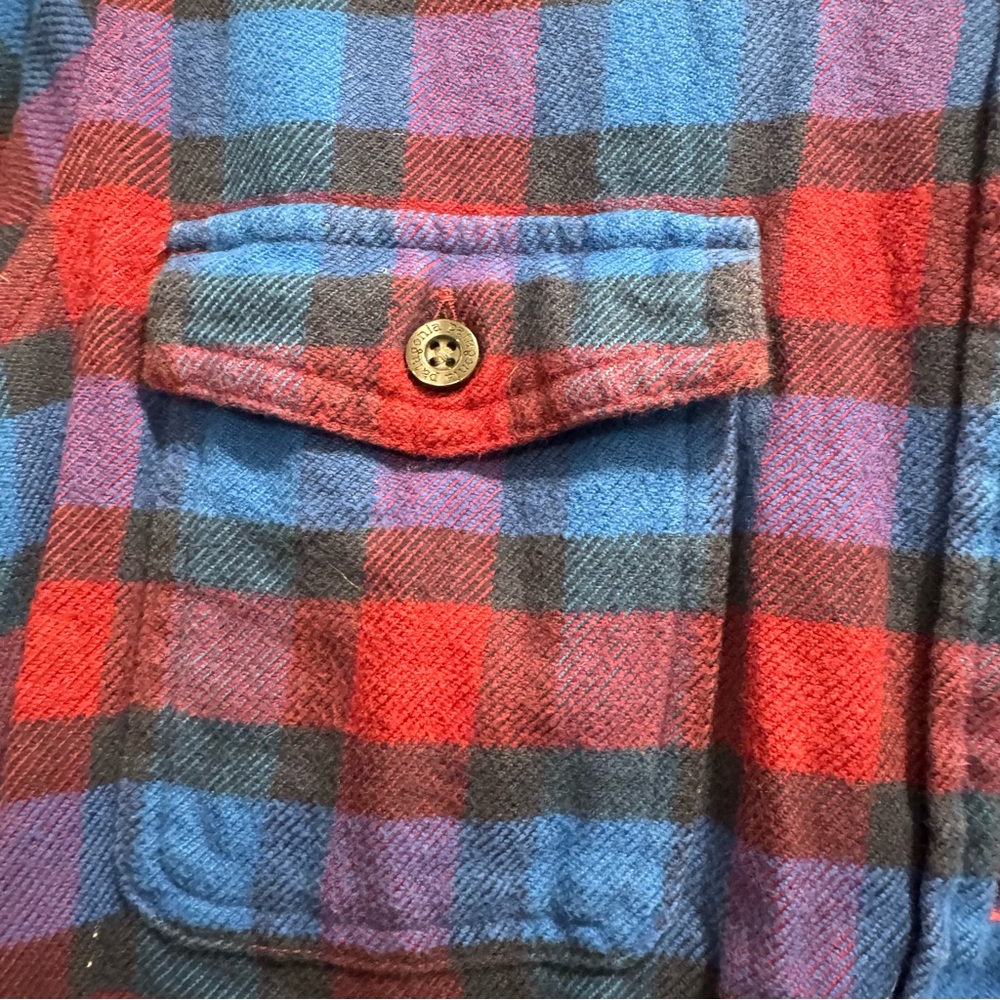 Patagonia Womens Long Sleeved Organic‎ Cotton Fjord Flannel Shirt Outdoor Hiking - Picture 9 of 12